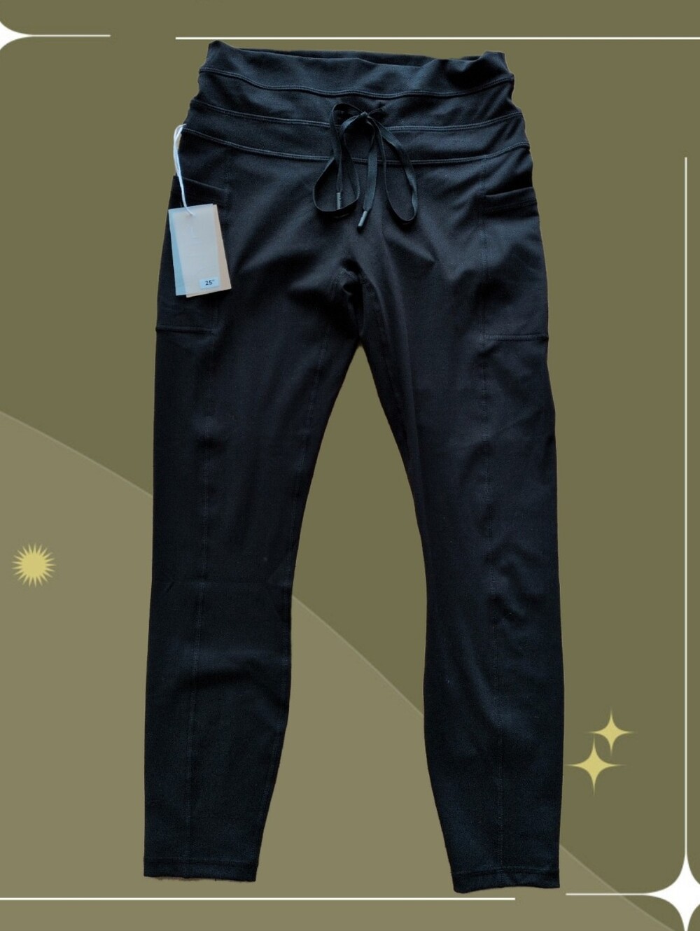 ✨nwt POPFLEX Cargo Leggings with Pockets size l